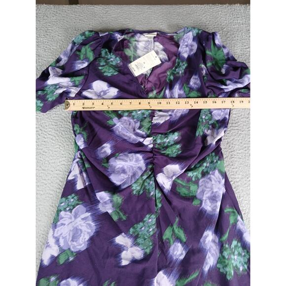 A New Day Dress Womens XL Purple Flowy Chic Dress High-Low Floral Target NWT - Picture 5 of 8